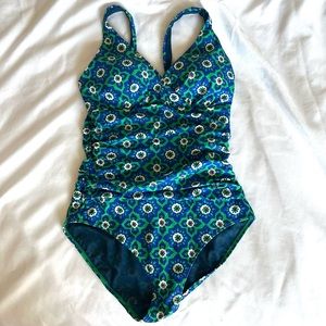 Boden Floral Talamanca swimsuit US size 10 long